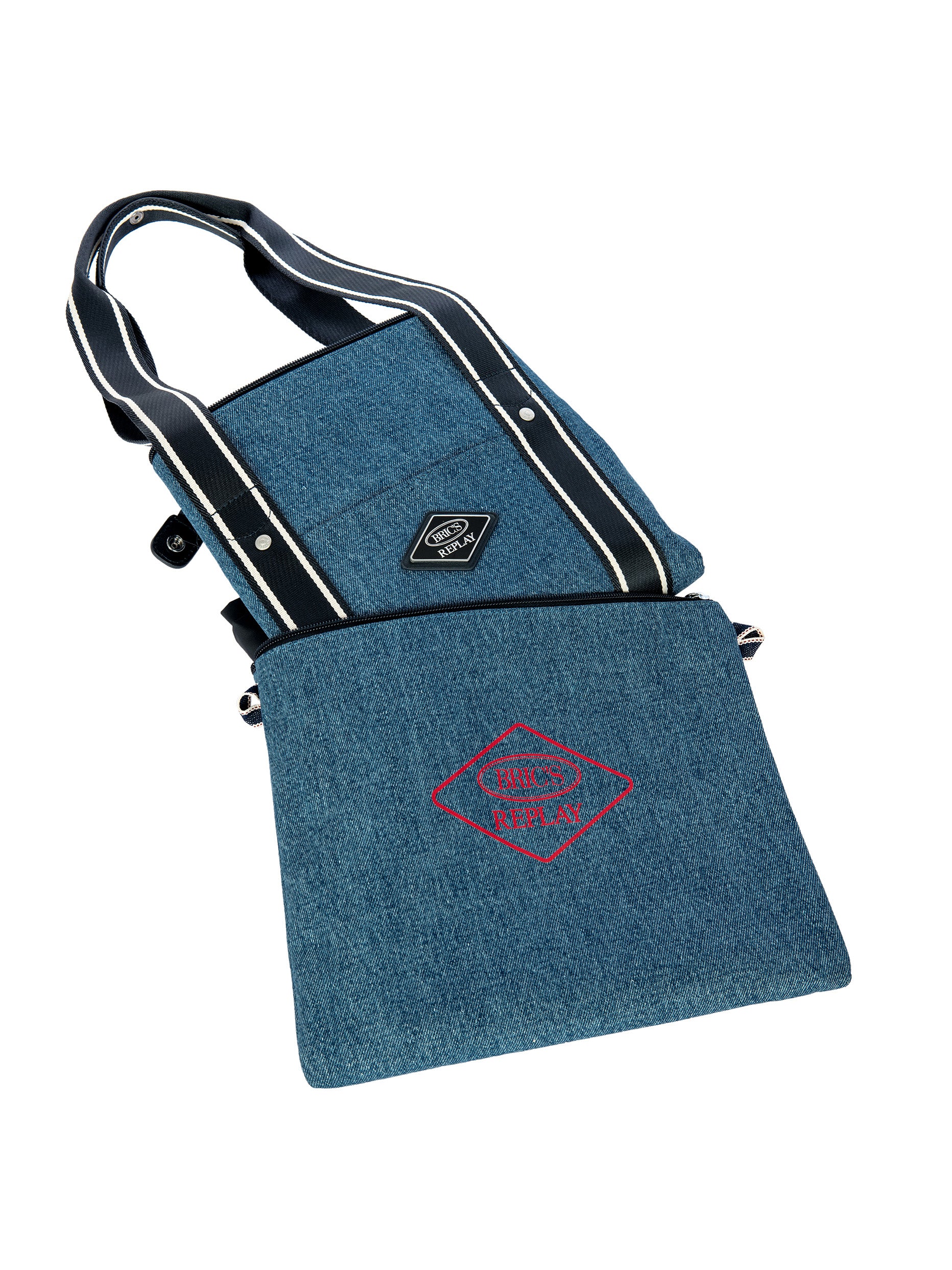 bric-s-x-replay-borsone-grand-2-en-1-denim-d-perlant image 7