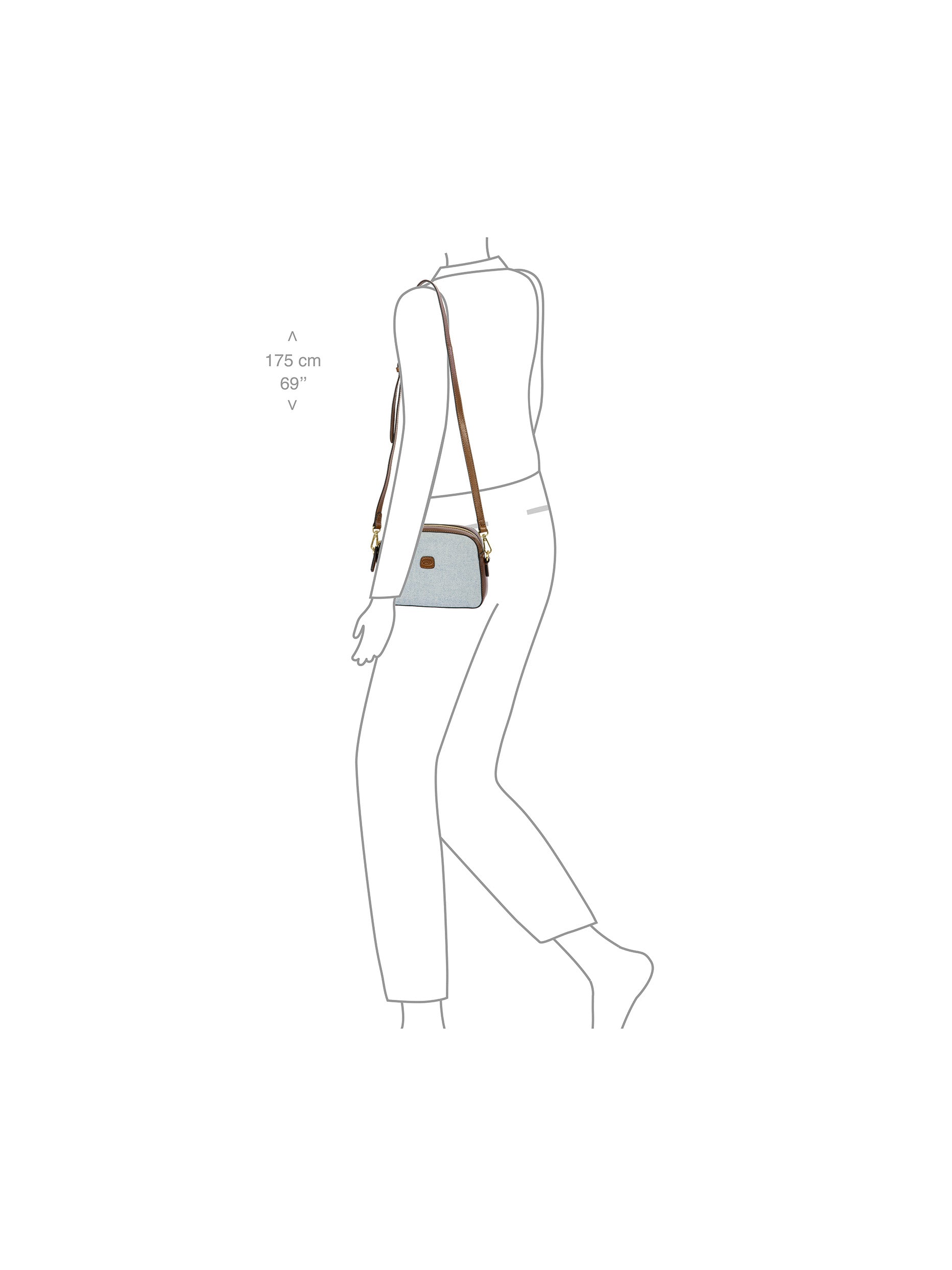 bric-s-milano-volterra-trama-petit-sac-bandouli-re-cuir-canvas image 7