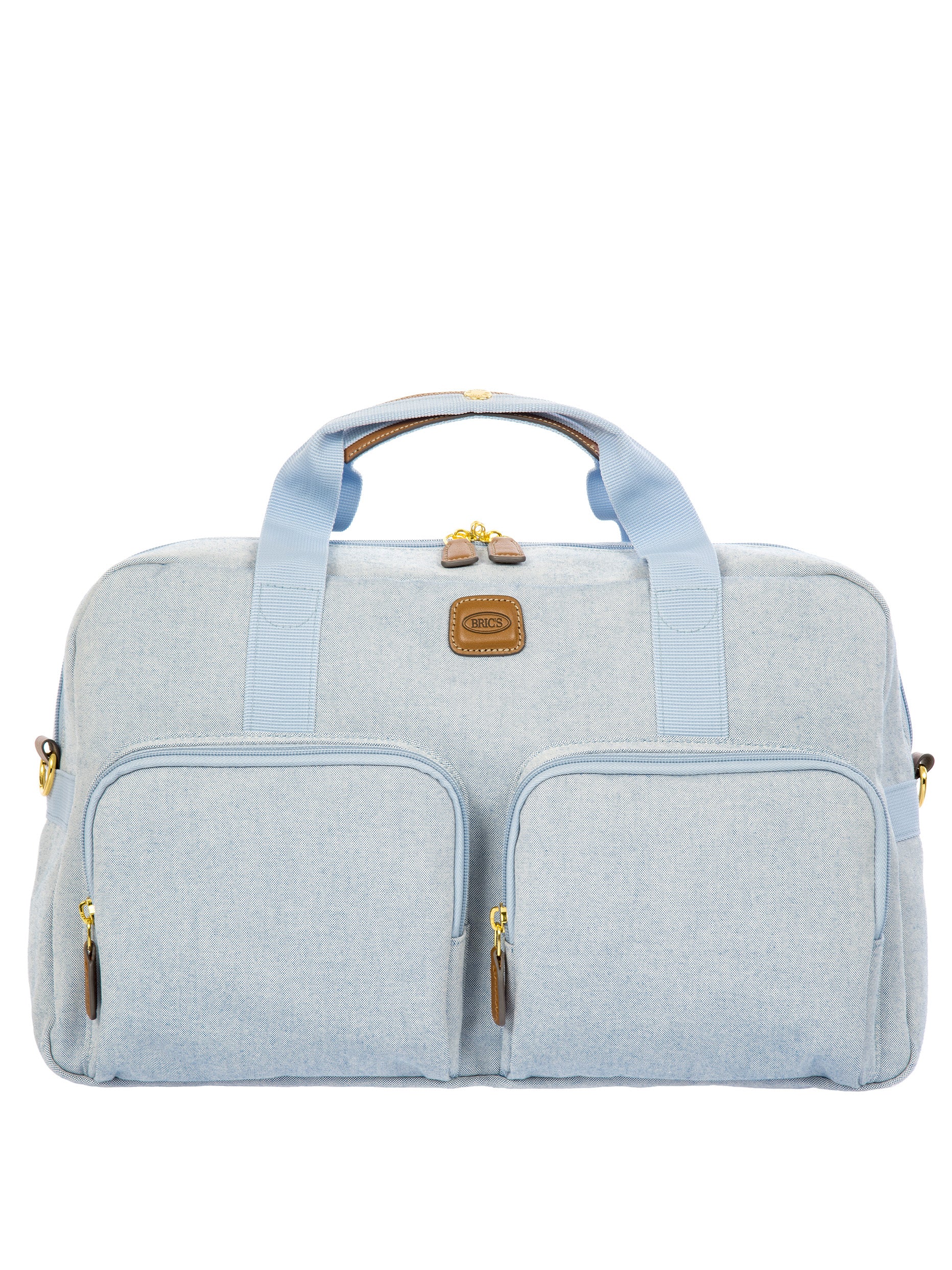 bric-s-milano-volterra-trama-sac-de-voyage-cuir-et-canvas image 6