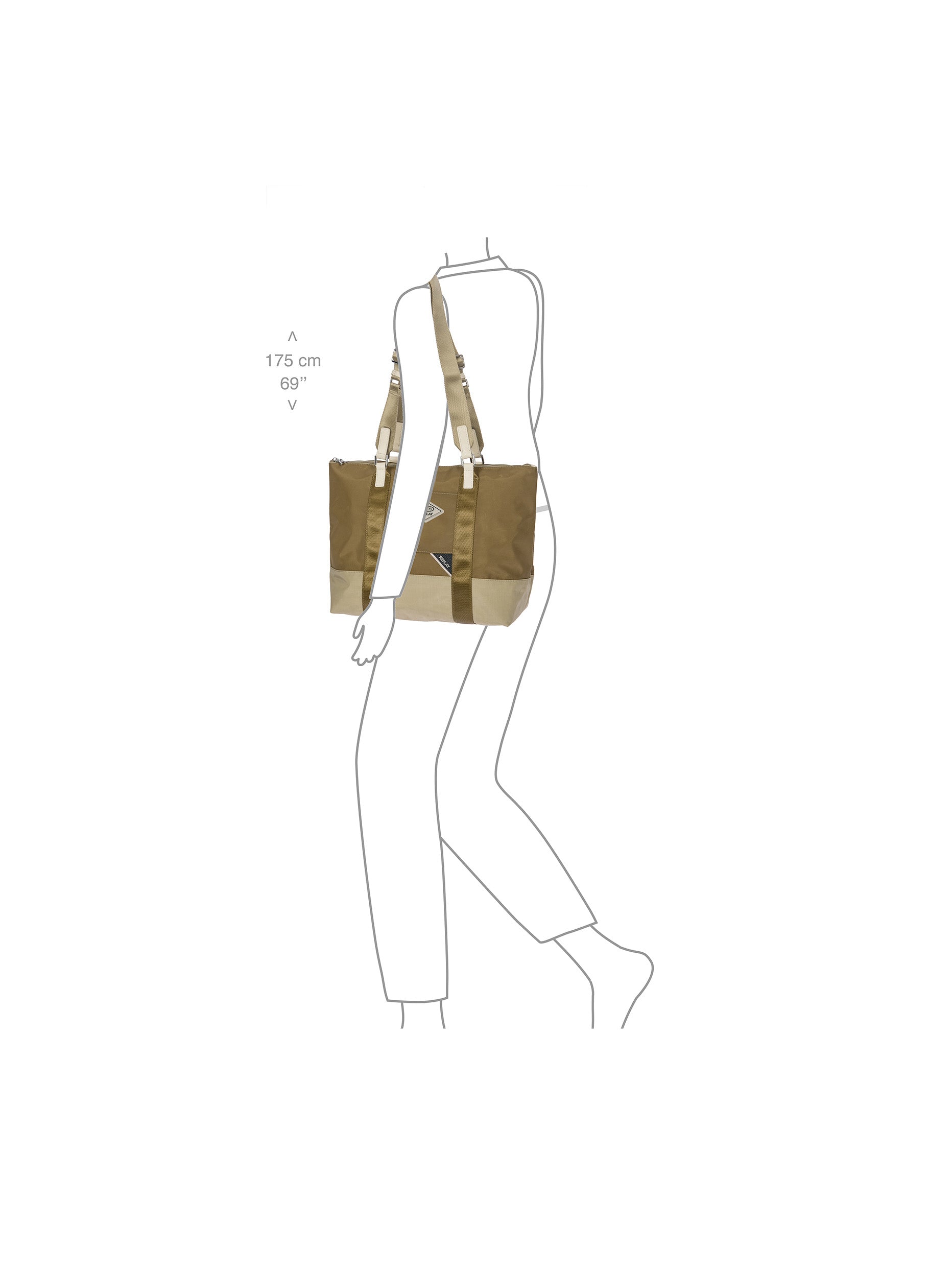 bric-s-milano-replay-sportina-grande-3-en-1-sac-tissu-recycl image 8
