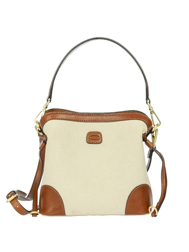 bric-s-milano-volterra-trama-sac-seau-cuir-et-canvas image 1