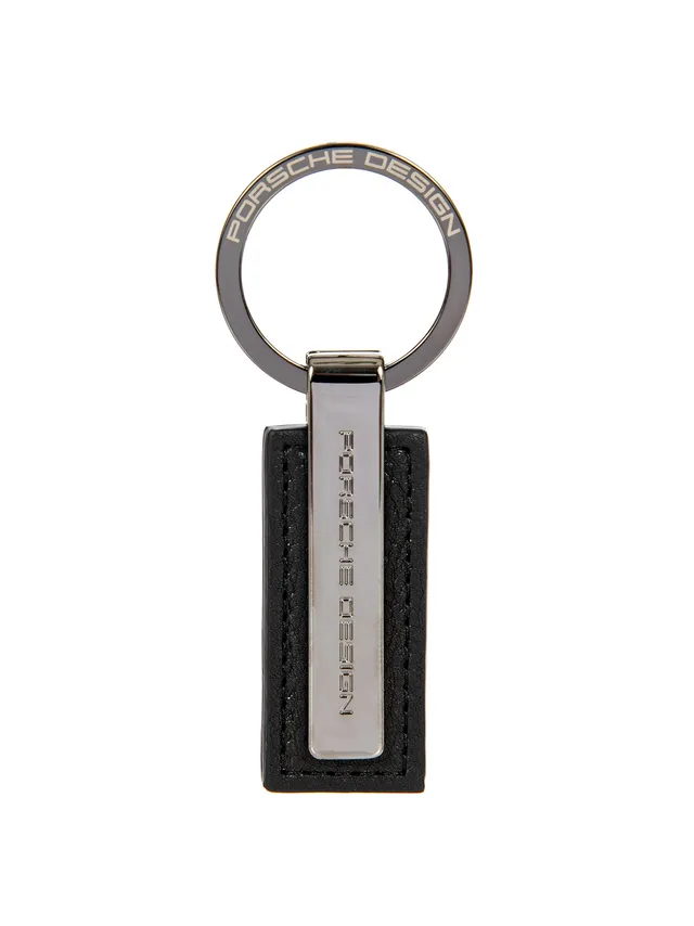 bric-s-milano-porsche-design-porte-cl-s-keyring-metal-bar-cuir image 1
