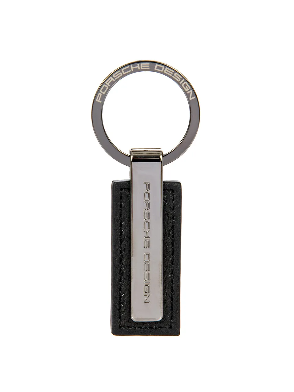 bric-s-milano-porsche-design-porte-cl-s-keyring-metal-bar-cuir image 1