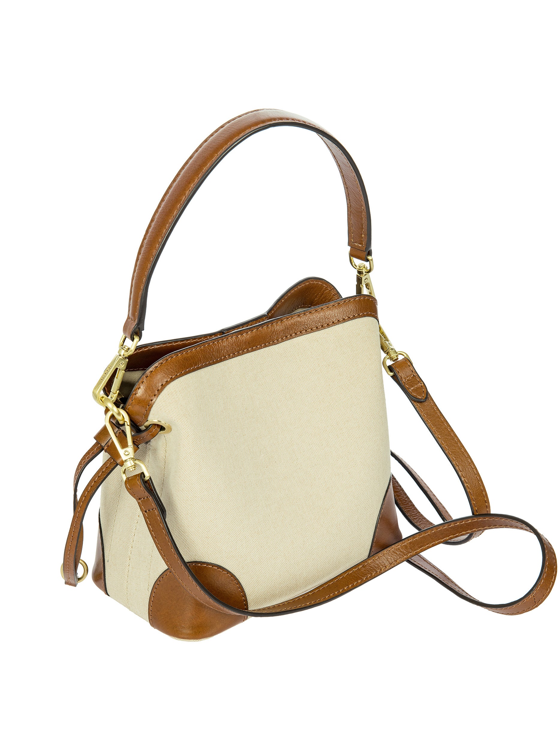 bric-s-milano-volterra-trama-sac-seau-cuir-et-canvas image 3