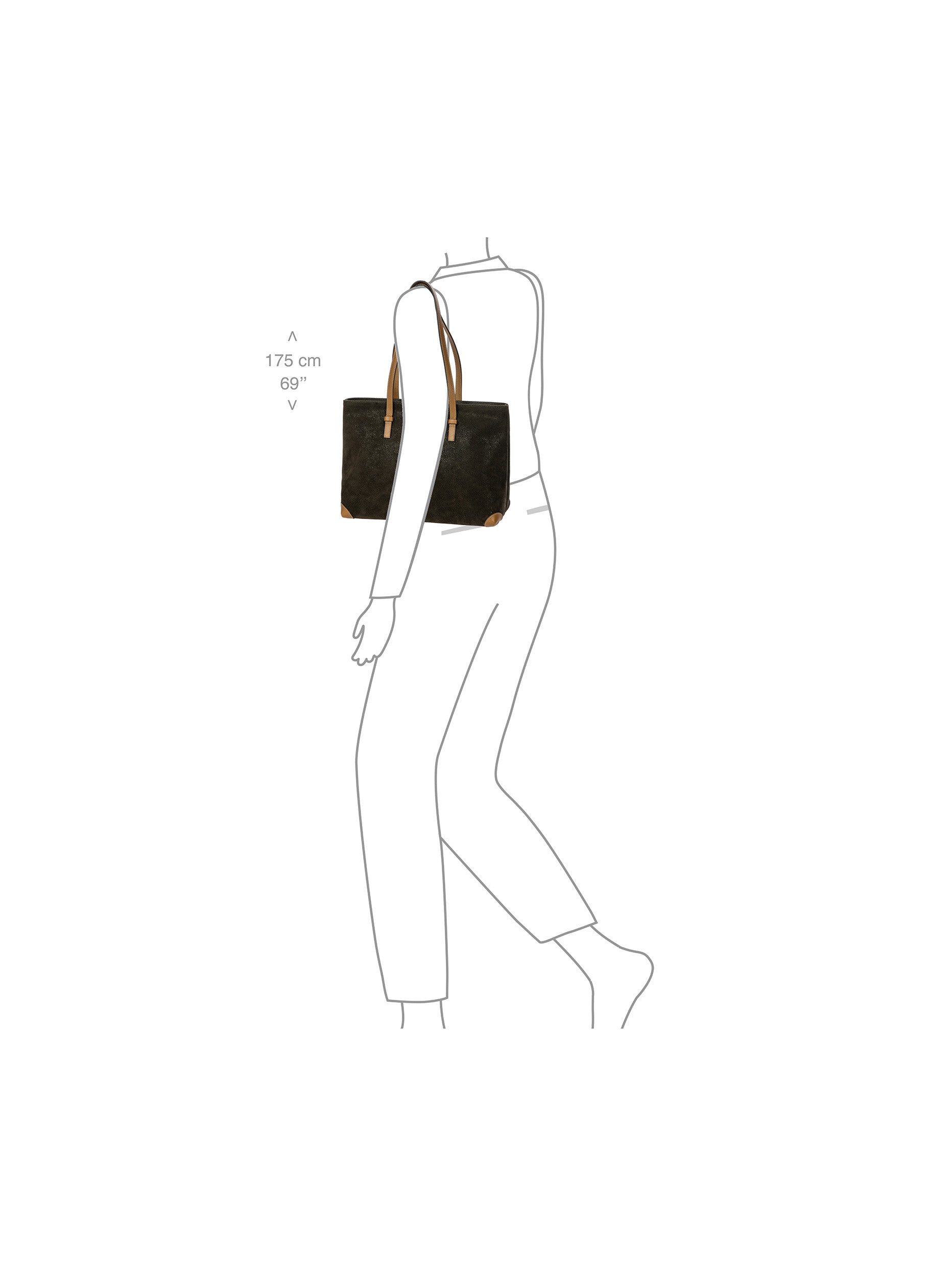 bric-s-life-vittoria-borsa-tote-effet-daim image 7