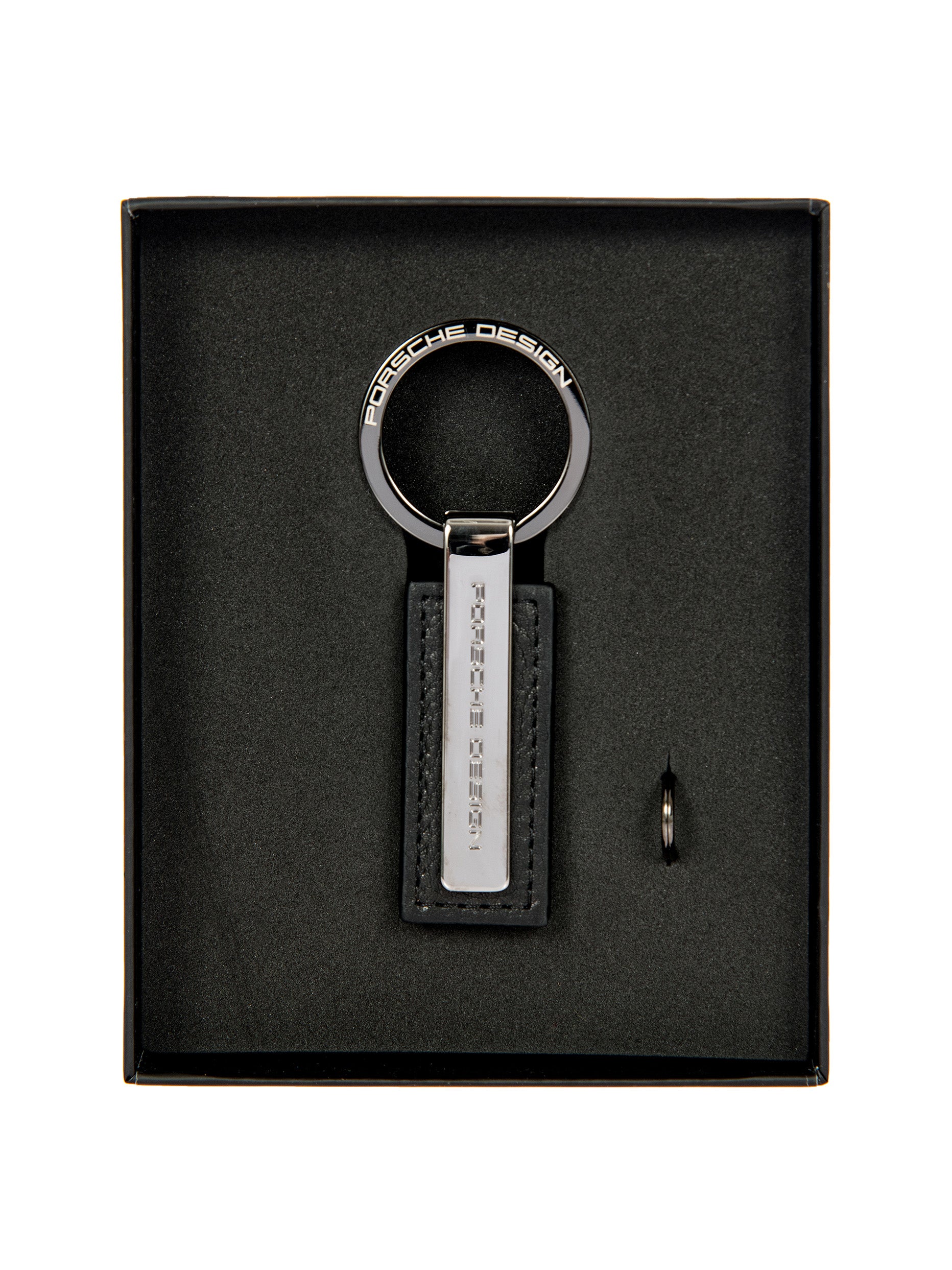 bric-s-milano-porsche-design-porte-cl-s-keyring-metal-bar-cuir image 3