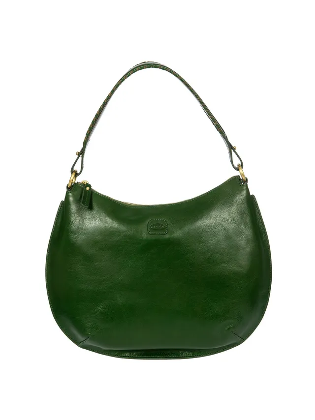 bric-s-milano-volterra-sac-hobo-cuir-souple-femme-dor image 1