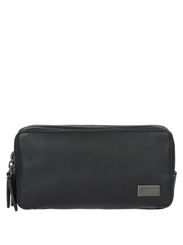 bric-s-milano-torino-pochette-cuir-3-zips-avec-dragonne image 1