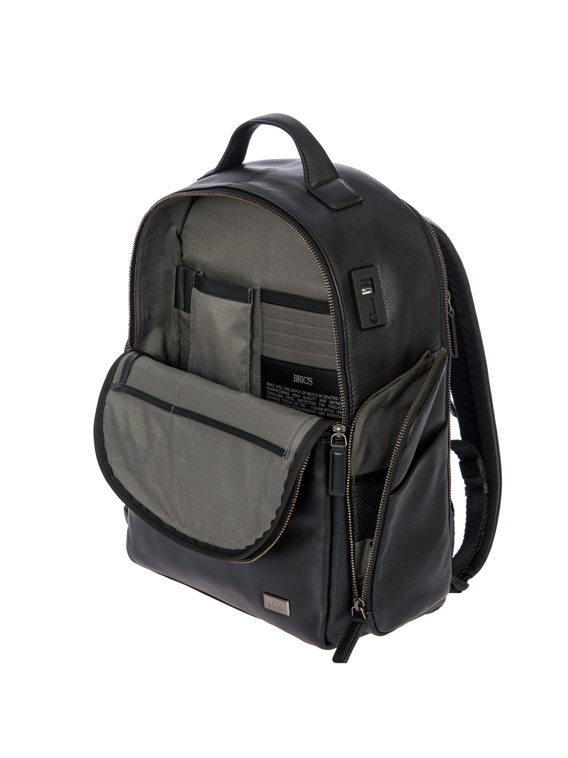 bric-s-milano-zaino-business-m-torino-sac-dos-business-cuir image 3