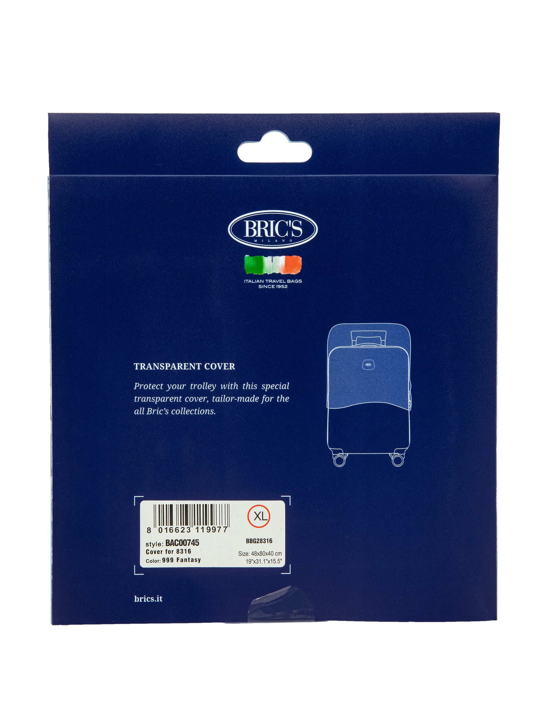 bric-s-milano-bellagio-housse-pour-malle-xl-bbg28316 image 2