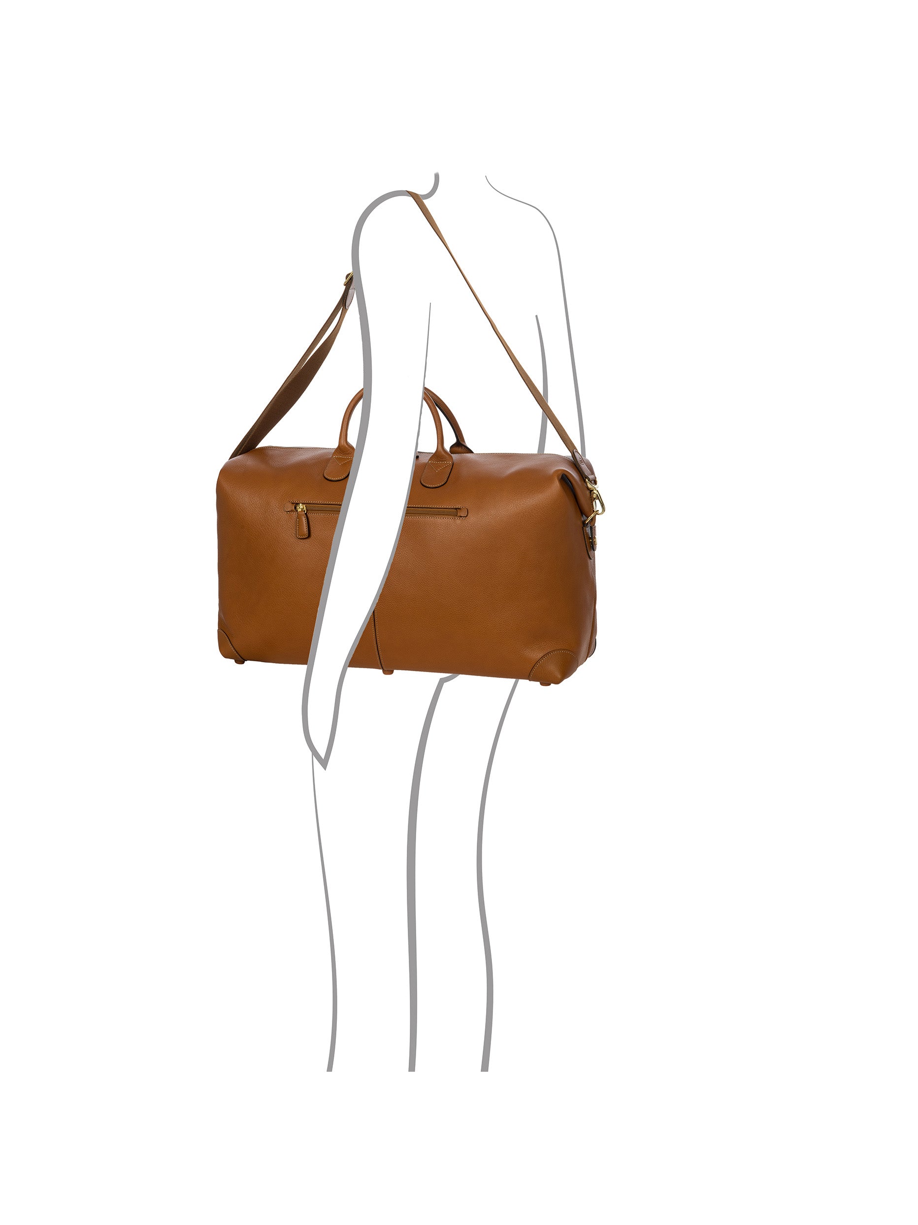 bric-s-milano-life-pelle-borsone-moyen-cuir-toscane image 7
