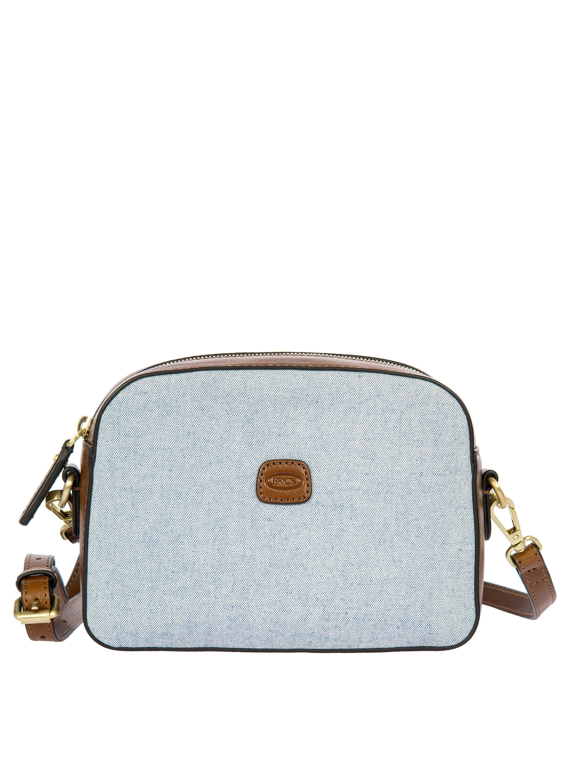 bric-s-milano-volterra-trama-petit-sac-bandouli-re-cuir-canvas image 1