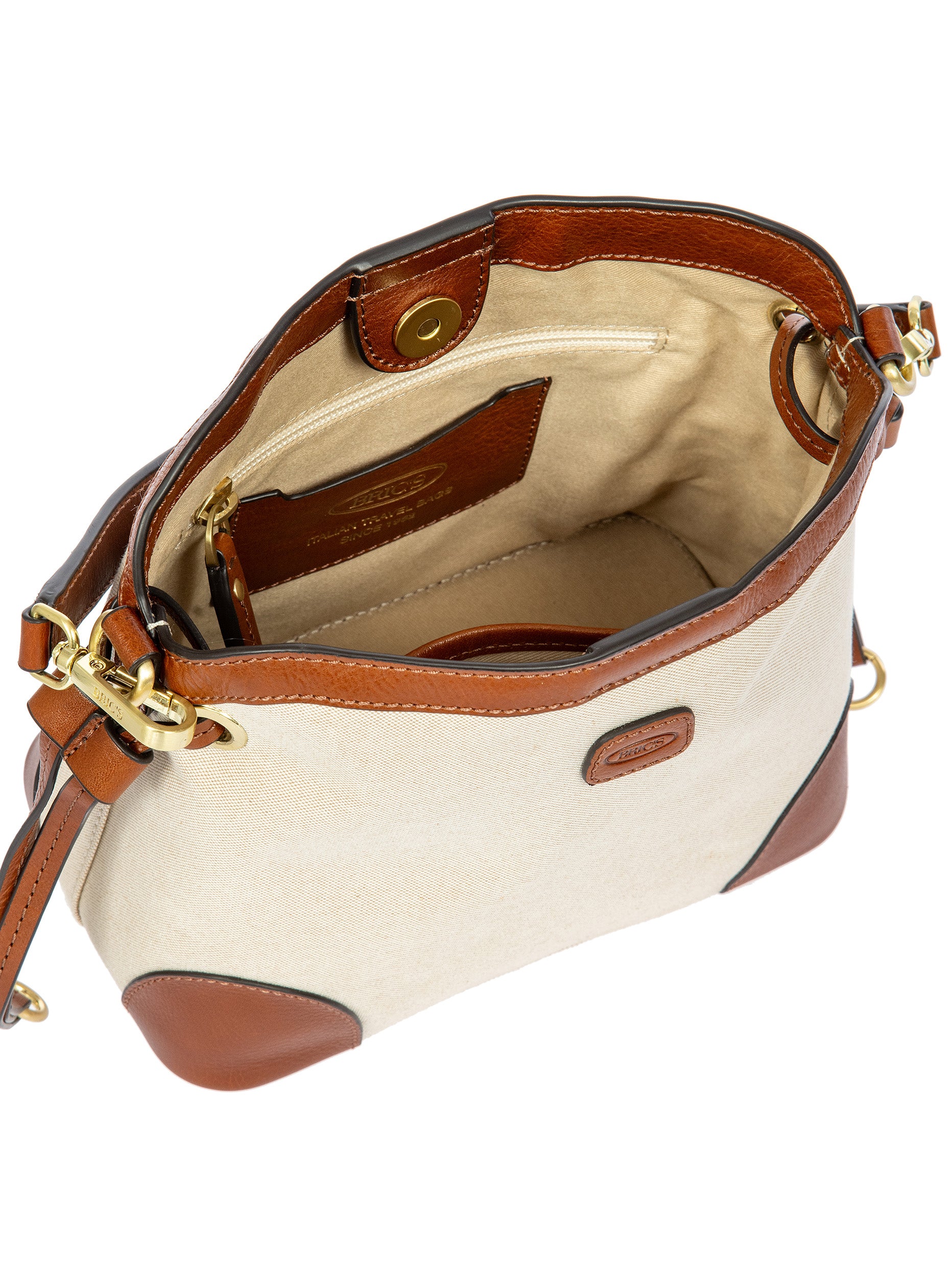 bric-s-milano-volterra-trama-sac-seau-cuir-et-canvas image 5