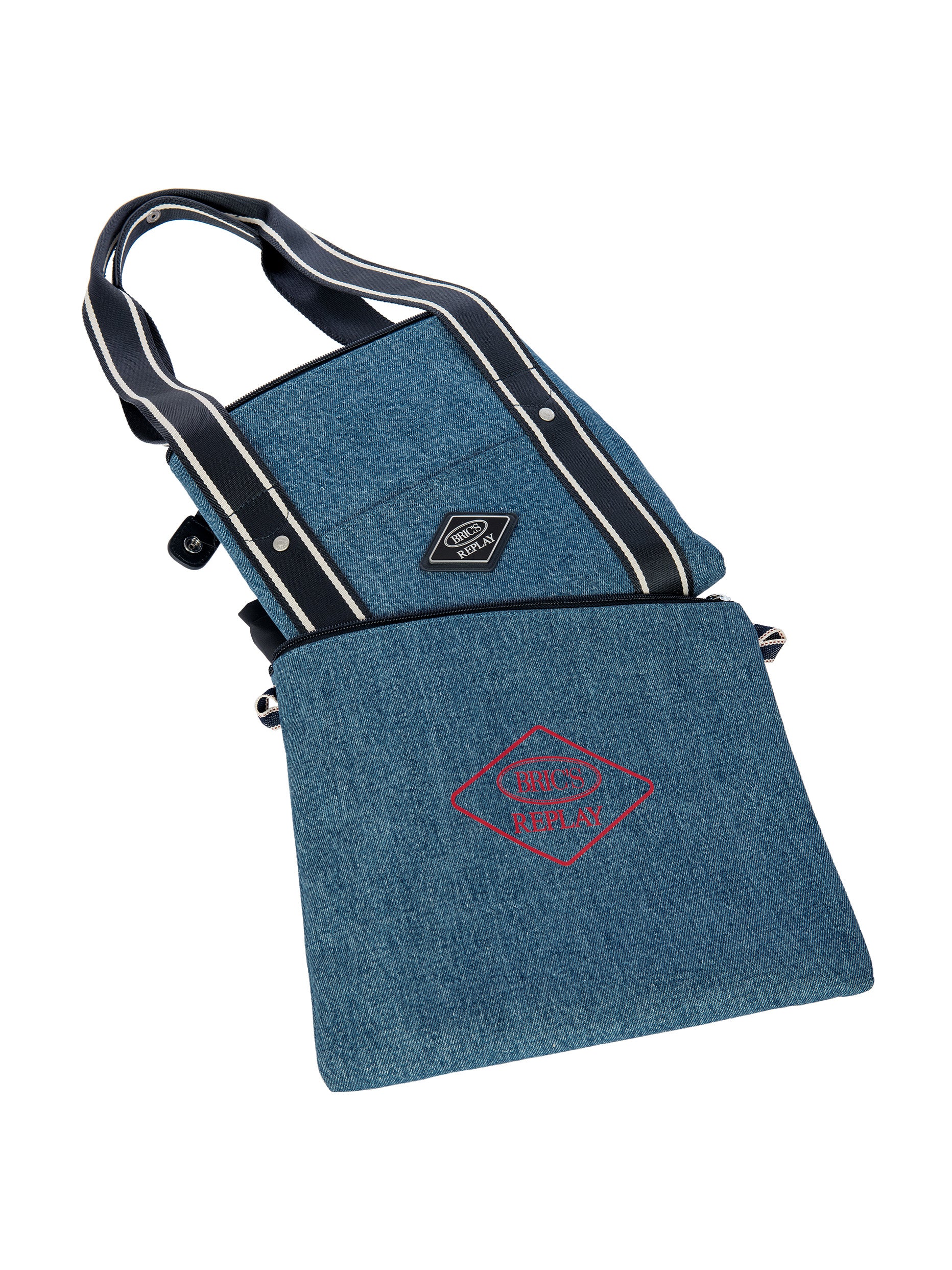 bric-s-milano-replay-borsone-moyen-2en1-denim image 7