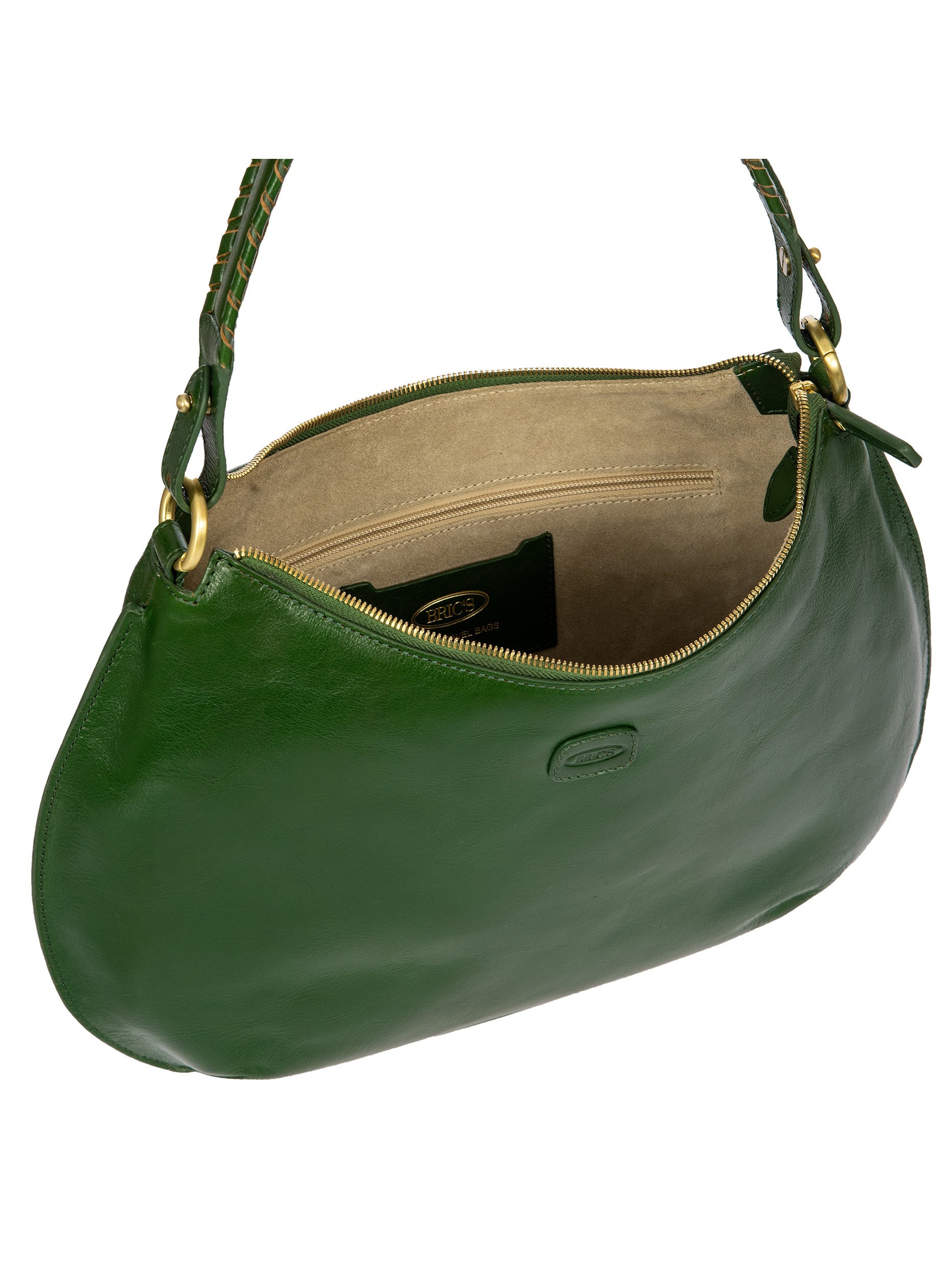 bric-s-milano-volterra-sac-hobo-cuir-souple-femme-dor image 5