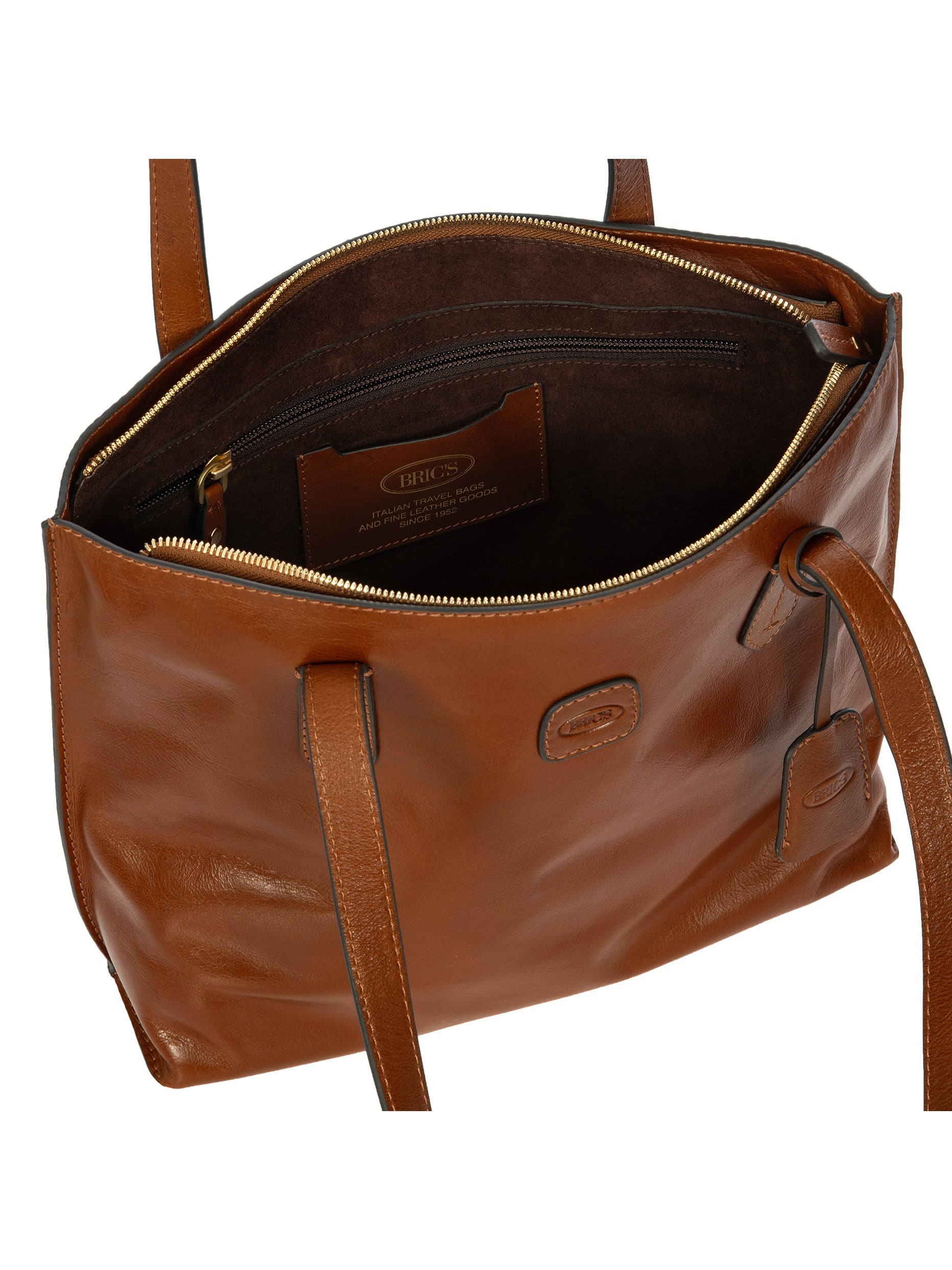bric-s-milano-volterra-shopping-petite-sac-shopping-cuir image 5