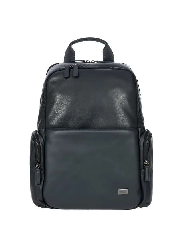 bric-s-milano-torino-sac-dos-business-l-cuir-extensible-pc-usb image 1