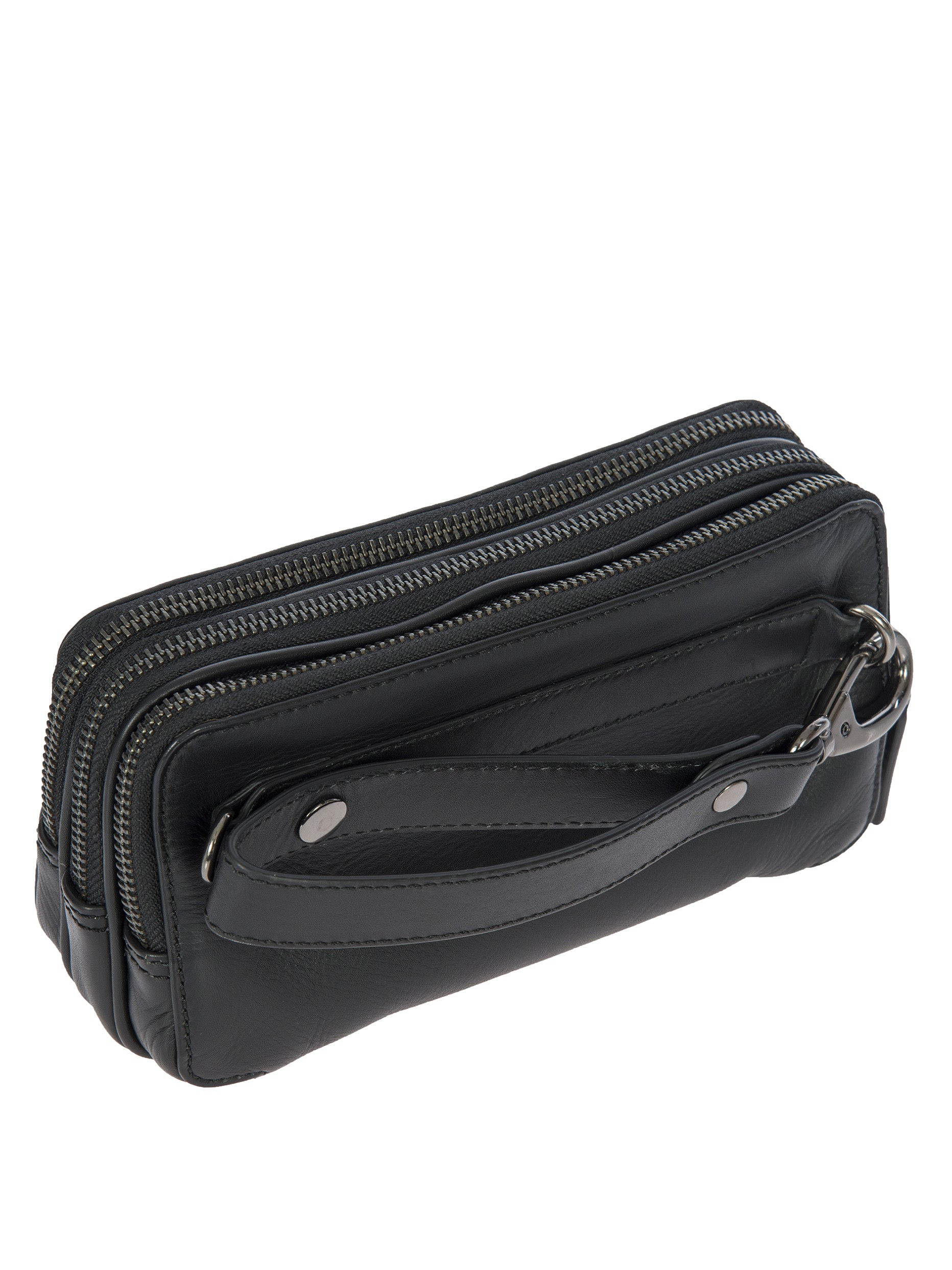 bric-s-milano-torino-pochette-cuir-3-zips-avec-dragonne image 3
