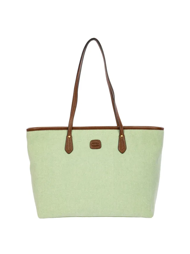 bric-s-milano-volterra-trama-borsa-shopping-grande-cuir-et-canvas-antigoutte image 1
