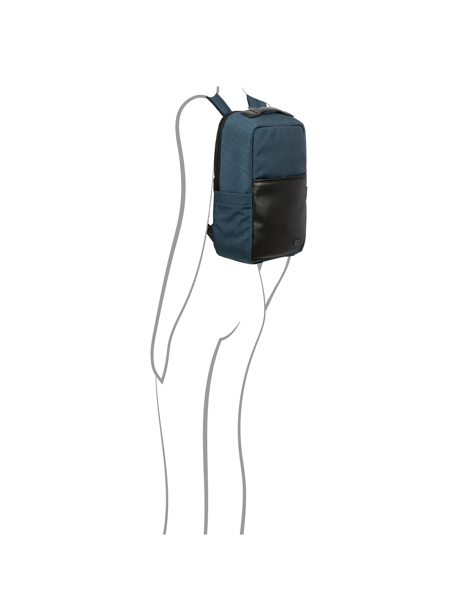 bric-s-milano-monza-zaino-xs-bureau-cuir-nylon-avec-usb image 7