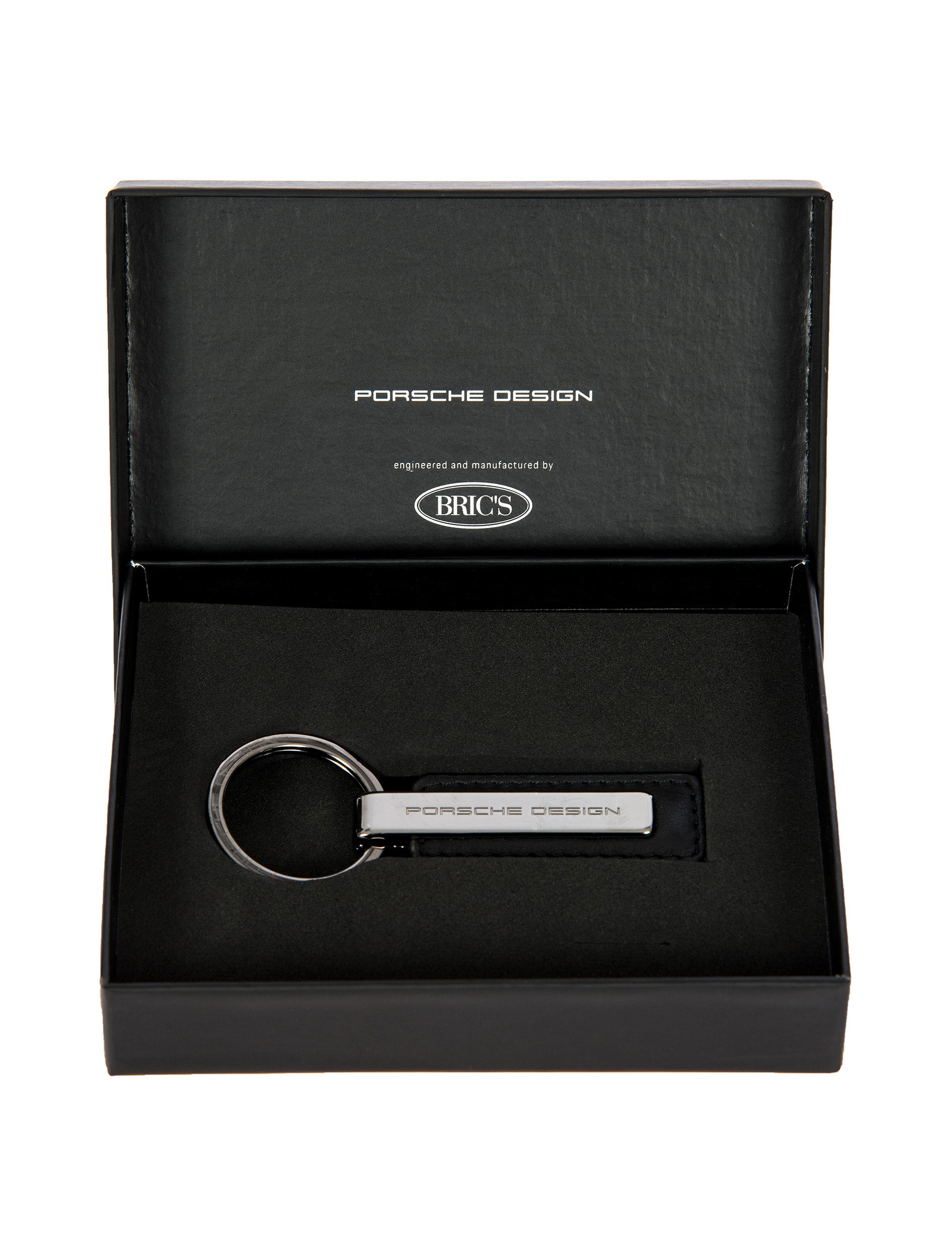 bric-s-milano-porsche-design-porte-cl-s-keyring-metal-bar-cuir image 4