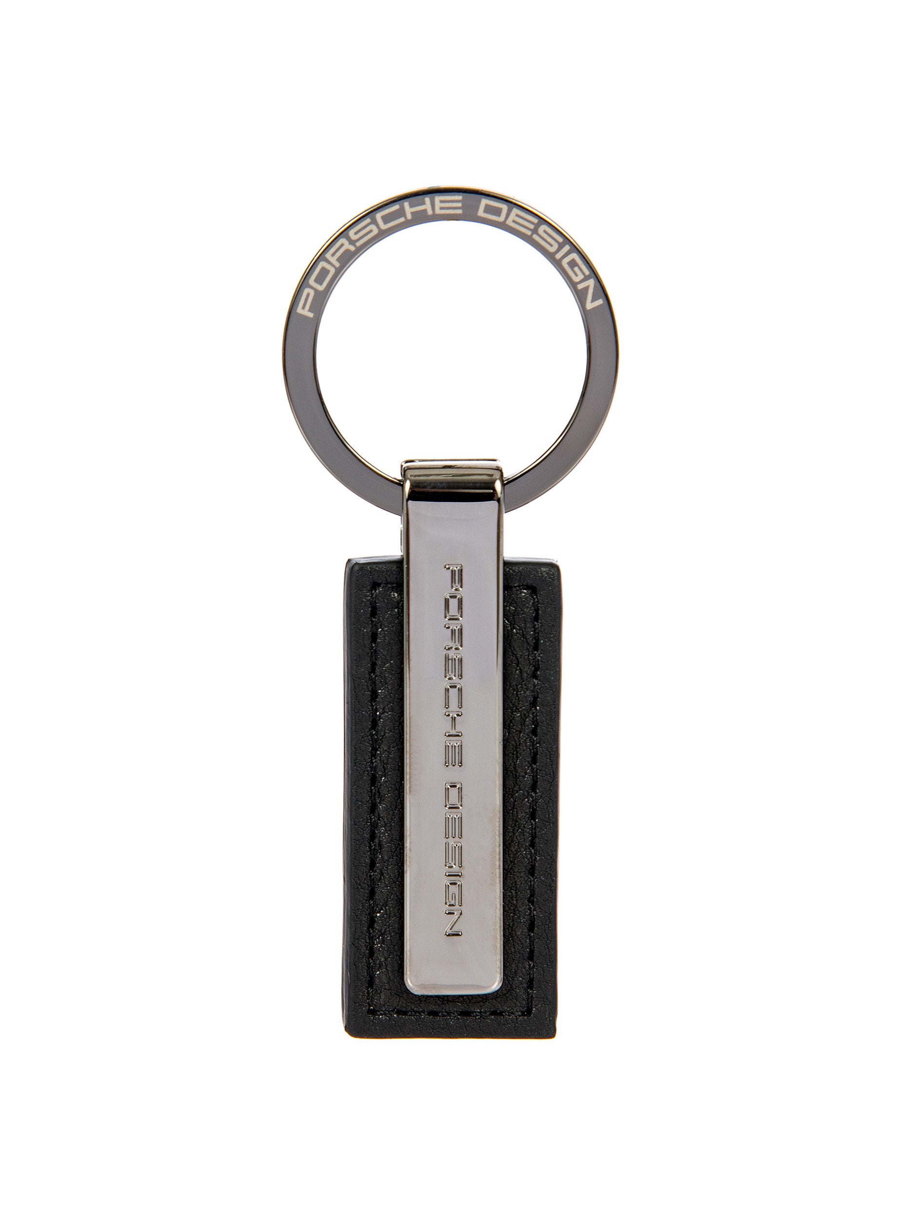 bric-s-milano-porsche-design-porte-cl-s-keyring-metal-bar-cuir image 1