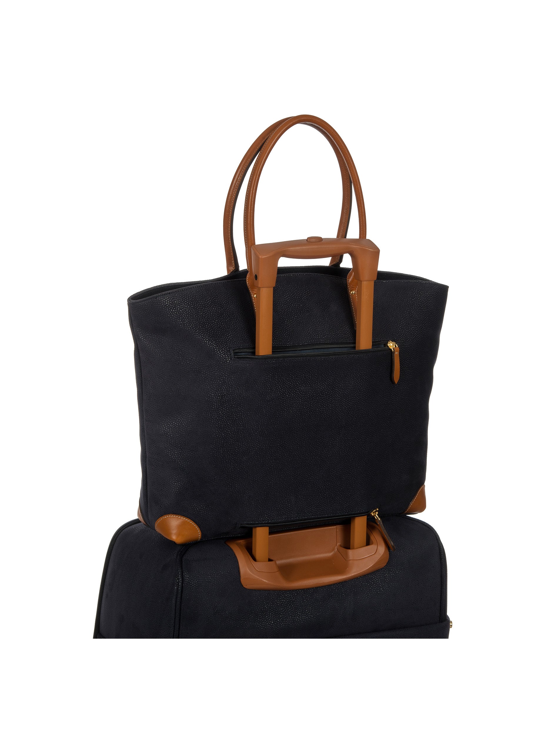 bric-s-milano-life-sac-cabas-femme-effet-daim-cuir image 3